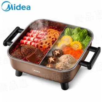美的/Midea  电火锅6L鸳鸯锅电煮锅电锅多功能锅大容量火锅专用锅
