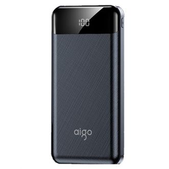 爱国者（aigo）  E10000充电宝 10000毫安 双向快充 智能数显