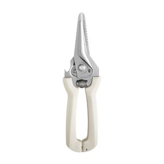 张小泉  锈钢剪子小剪刀流线几何·助力厨房剪强力剪刀 白色款