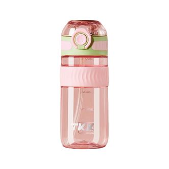 TKK  水杯学生随手杯便携花茶杯塑料杯泡茶杯直饮款500ml TKK1016-500（直饮款）