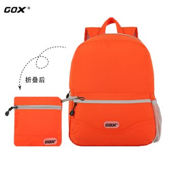 GOX  轻便折叠包双肩包女款儿童款户外旅游登山休闲书包 G-FB-BG12OR01