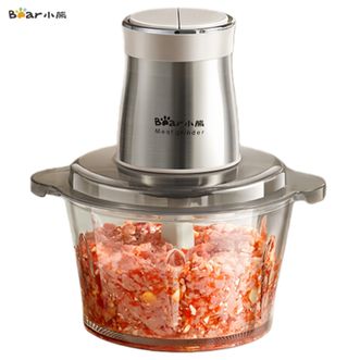 小熊/Bear  绞肉机家用小型电动搅拌多功能碎肉绞馅料理机双档打肉速绞