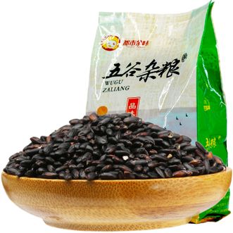 都市余味 东北黑米1.25kg 袋装 五谷杂粮 黑香米 粗粮大米 黑米粥