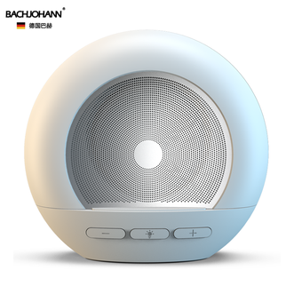 巴赫约翰/bachjohann  智能蓝牙音响闹钟多功能无线小音箱插卡自带氛围灯 DW06白色