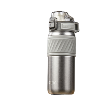 TKK  哈仑运动随手杯小学生上学316不锈钢食品级吸管保温杯运动水壶500ml 星空灰  TKK-2033