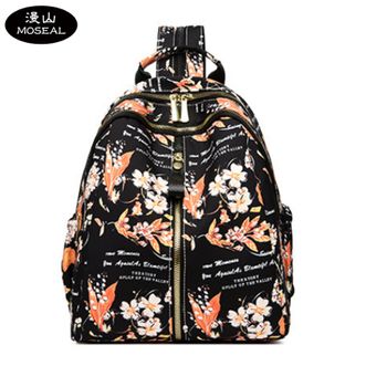 漫山/MOSEAL  国风印花双肩包女时尚休闲旅行包单肩斜挎包轻便背包女士MS-TE915061