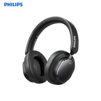 飞利浦（PHILIPS）  头戴式无线蓝牙耳机 TAH5519-黑色  蓝牙5.4主动降噪电竞游戏重低音乐运动降噪 通用小米华为