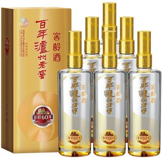 泸州老窖 窖龄60年 浓香型白酒 52度500ml 6瓶 【整箱装】