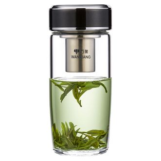 万象（WANXIANG）   单层玻璃杯商务水杯便携车载杯470ml
