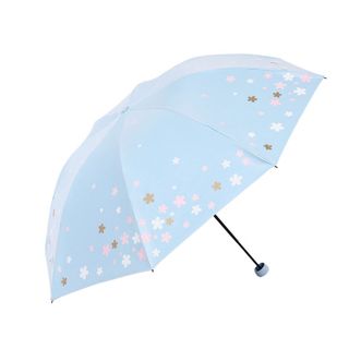 天堂伞 太阳伞折叠雨伞便携晴雨两用伞夏男女33633浪漫樱花 颜色随机