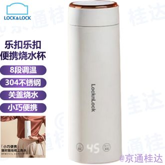 乐扣乐扣/Lock＆Lock  便携烧水杯便携式电热水杯出差旅行电水杯家用电热水烧水随行电水壶办公室烧水
