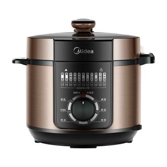 美的/Midea  家用5L高压锅双胆大容量电压力煲智能电高压锅压力锅