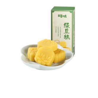 百草味  绿豆糕150g 传统中式糕点点心早餐速食下午茶休闲零食小吃