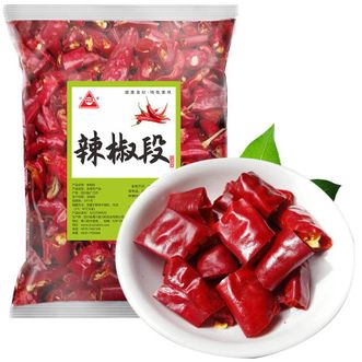 川珍  辣椒段500g(电商款)四川辣椒 红辣椒香辛料调料底料配料