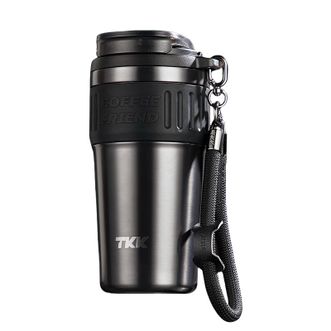 TKK  咖啡杯陶瓷内胆保温杯不锈钢水杯套装【咖啡杯+茶球】 630ml