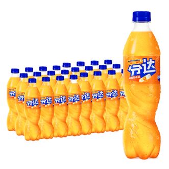 可口可乐  芬达橙味碳酸饮料500ml整箱24瓶