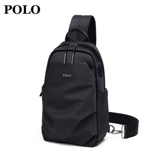 Polo  胸包男士休闲单肩包耐磨腰包运动斜挎包iPad包挎包 PAD32041