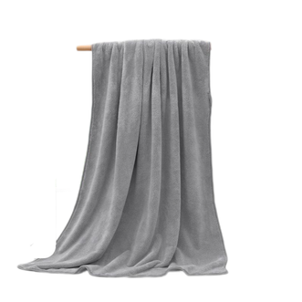 三利  云柔抗菌浴巾 3725 薄墨黑