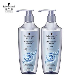 施华蔻  净屑调理洗发露400mlx2 去屑止痒洗发水 洗头膏Schwarzkopf让美发生