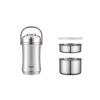 苏泊尔(SUPOR)   三层真空保温饭盒提锅不锈钢保温桶学生饭盒便携便当盒KFV25AE10