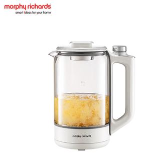 摩飞 /Morphy Richards  MR6089 养生壶 煮茶器烧水壶恒温调奶器 玻璃煮茶壶花茶壶 多段变频烹煮智能菜单1.5L大容量 椰奶白