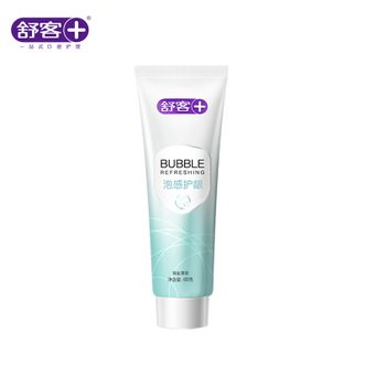 舒客泡感植萃护龈牙膏(海盐薄荷)65g 厚朴姜根提取 呵护敏感牙龈 改善牙龈不适 清新口气 便携旅行装