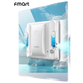 福玛特/Fmart  W7智能遥控双向喷水擦窗机器人电动擦玻璃机器人干湿两用擦窗机高层家用清洁擦玻璃神器机器人 交叉广角双喷水+语音+遥控操作