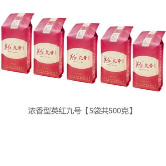英红  九号一级浓香型袋装简包茶叶 自饮口粮茶 浓香型英红九号【5袋x100g】