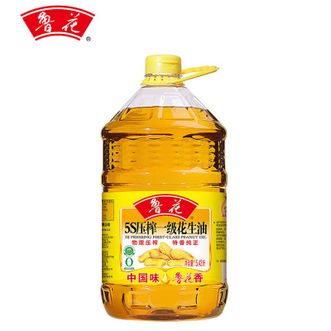 鲁花  5S压榨一级花生油5.43L*1食用油（新老包装随机发放）