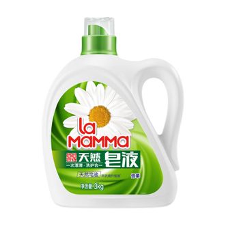 妈妈壹选天然皂液倍柔洗衣液洗护合一3kg