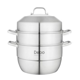 Debo  霍芬尼蒸锅不锈钢多层复底蒸汤锅32cmDEP-780