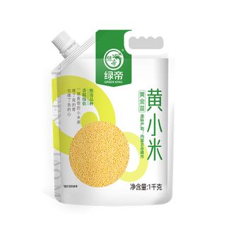 绿帝  黄小米1kg（吸嘴装）袋装易保存方便卫生健康美味熬粥蒸饭伴侣杂粮