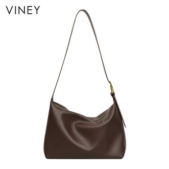 viney  斜挎包包女包通勤大容量女士托特包轻奢饺子包4770