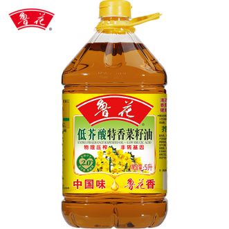 鲁花  低芥酸特香菜籽油5L非转基因粮油食用油压榨菜籽油