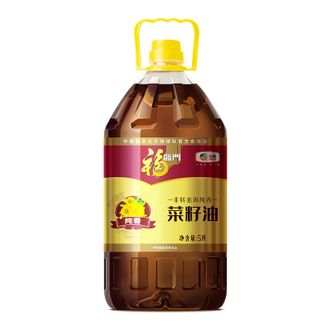 福临门  非转基因纯香菜籽油5L