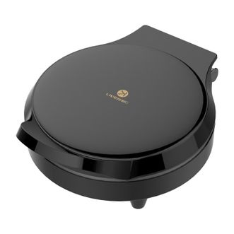 利仁（Liven）电饼铛家用双面加热电饼锅小型加深烤盘多功能早餐机三明治机全自动煎烤机烙饼锅 黑色
