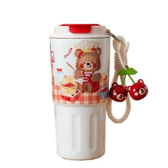 迪乐贝尔/DILLER  咖啡杯保温杯高颜值大容量不锈钢送女朋友水杯定制礼物伴手礼 -600ML