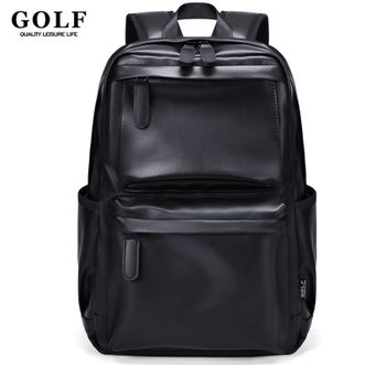 GOLF  软皮男士旅行背包15.6英寸电脑双肩包 GBS13936
