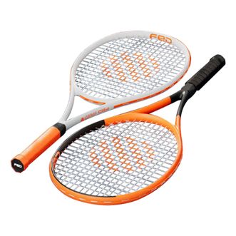 飞尔顿/fed  网球训练器碳铝一体拍黑橙白橙双拍组合
