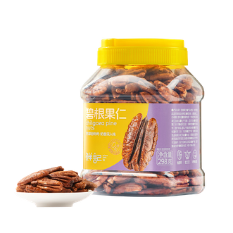 鲜记  碧根果仁（奶油味）298g /罐