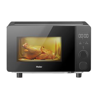 海尔/Haier  微波炉 旋钮调控8大智能烹饪 20L家庭大容量
