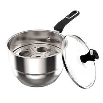 爱仕达/ASD  奶锅泡面宝宝辅食蒸蛋锅18cm不锈钢复底加厚NS18Z1Q
