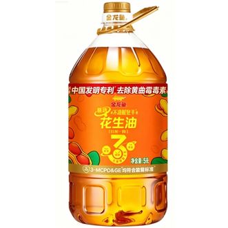 金龙鱼  花生油甄选不油腻轻年花生油5L物理压榨