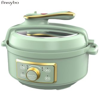 finsybo  3L电压力锅高压锅 多功能锅电煮锅烹饪料理煮饭煮粥煲汤炖肉厨房家用电器电炖锅F-EHP3A（帕维兹）绿色