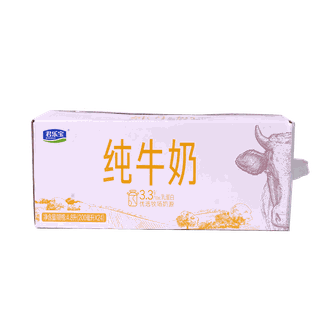 君乐宝（JUNLEBAO）  利乐砖纯牛奶200ml*24