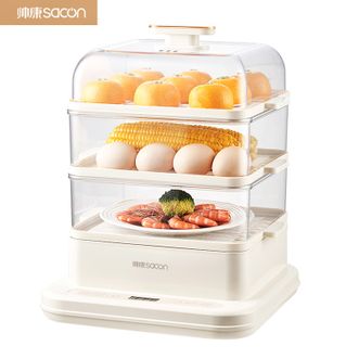 帅康/Sacon  电蒸锅多功能家用蒸炖一体锅多层多功能锅蒸箱电蒸笼早餐机多用途锅