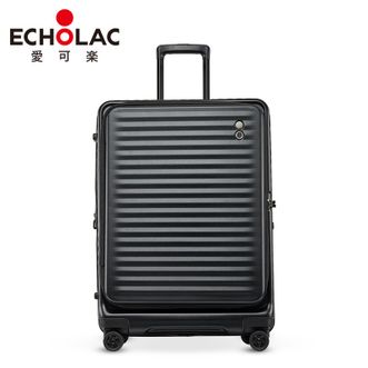 爱可乐（Echolac）前开盖行李箱大容量 拉杆箱旅行箱万向轮登机箱 TSA密码箱PC183F   20寸