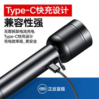飞利浦（PHILIPS）手电筒强光远射 超长续航超亮充电便携自驾旅行夜间照明，户外骑行工作应急灯SFL2186