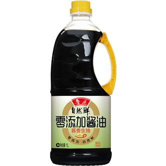 鲁花  自然鲜零添加酱油  酱香生抽1L 点蘸烹炒厨房调味品