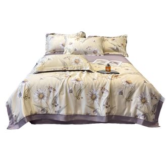 宜恋  轻透舒爽夏季薄被 软滑亲肤冰感夏被 亲肤透气空调被 200*230cm春晓AJF